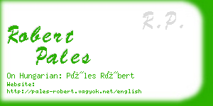 robert pales business card